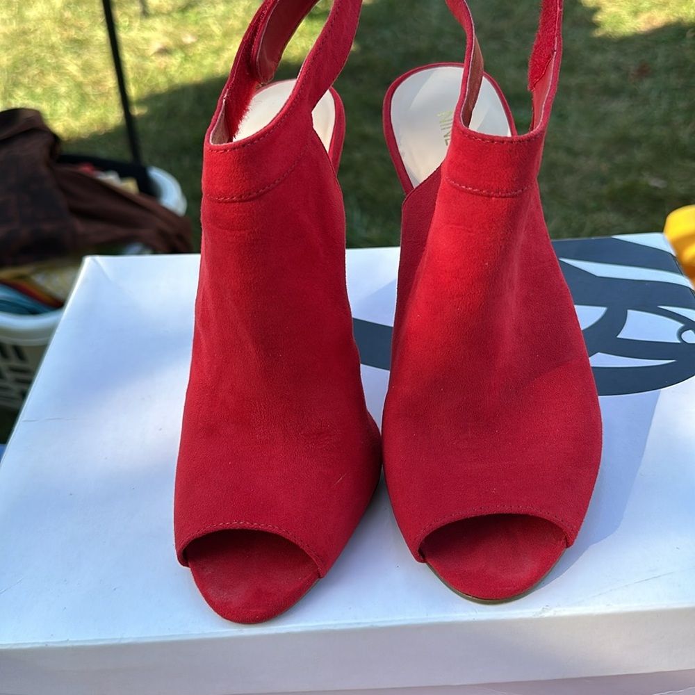 Nine West heels and purse